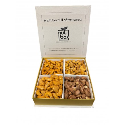 Platter salted cashews nuts variety 4 kinds