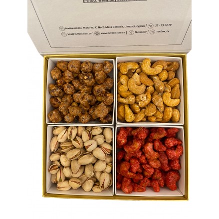 Platter sweet & salted nuts variety 4 kinds