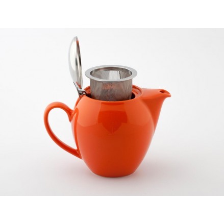 Round Teapot 580cc Tangerine